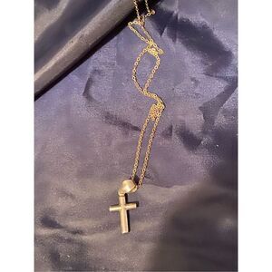 Silver cross necklace   